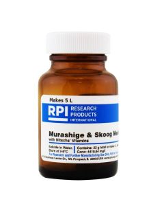 RPI Murashige & Skoog Medium With Nitschs Vitamins, 22 Grams Of Powder, Makes 5 Liters Of Solution
