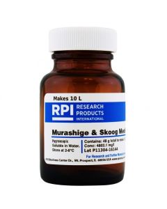 RPI Murashige & Skoog Medium With Mes Buffer, 48 Grams Of Powder, Makes 10 Liters Of Solution