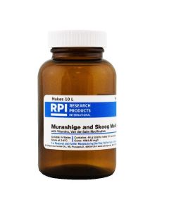RPI Murashige And Skoog Medium With Vitamins, Van Der Salm Modification, 44.6 Grams Of Powder, Makes 10 Liters Of Solution