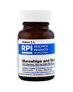 RPI Murashige And Skoog Medium With Vitamins, Van Der Salm Modification, 22 Grams Of Powder, Makes 5 Liters Of Solution