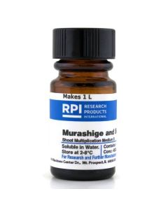 RPI Murashige & Skoog Shoot MuLtiplication Medium B, 4.5 Grams Of Powder, Makes 1 Liter Of Solution