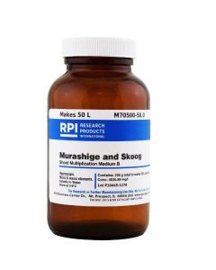 RPI Murashige & Skoog Shoot MuLtiplication Medium B, 226.6 Grams Of Powder, Makes 50 Liters Of Solution