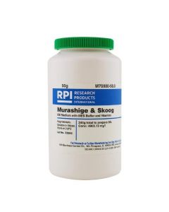 RPI Murashige & Skoog Medium With Mes Buffer And Vitamins, 245 Grams Of Powder, Makes 50 Liters Of Solution