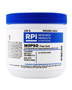 RPI Mopso [3-(N-Morpholino)-2-HydroxypropanesuLfonic Acid], 100 Grams