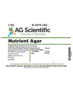 AG Scientific Nutrient Agar, 1 KG