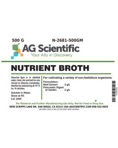 AG Scientific Nutrient Broth, 500 G