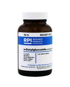 RPI N-Octylglucoside [N-Octyl-B-D-Glucopyranoside], 50 Grams