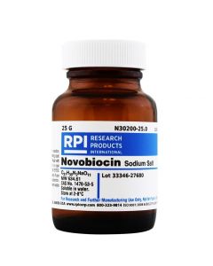 RPI Novobiocin Sodium Salt, 25 Grams