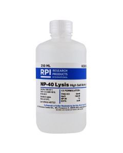 RPI Np-40 Lysis High Salt Buffer Solution, 250 Milliliters