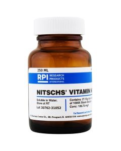 RPI Nitschs Vitamin Mixture, 27.13 Grams Of Powder, Makes 250 Milliliters Of 1000x Solution