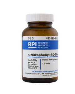 RPI 4-Nitrophenyl-Β-D-Glucopyranoside, 50 Grams