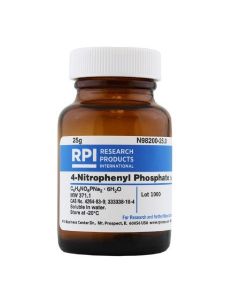 RPI 4-Nitrophenyl Phosphate Disodium Salt Hexahydrate, 25 Grams