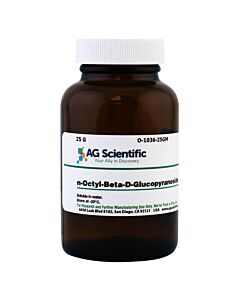 AG Scientific N-Octyl-Beta-D-Glucopyranoside [Og], 25 G