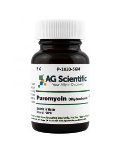 AG Scientific Puromycin Dihydrochloride, 5 G