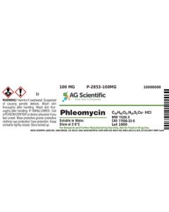 AG Scientific Phleomycin, Powder, 100 MG