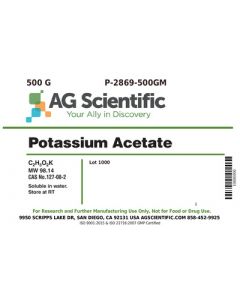 AG Scientific Potassium Acetate, 500 G