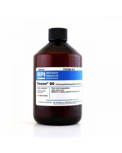 RPI Tween 80 (Polyoxyethylenesorbitan, Monooleate), 500 Milliliters