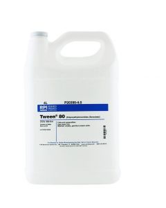RPI Tween 80 (Polyoxyethylenesorbitan, Monooleate), 4 Liters