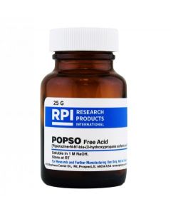 RPI Popso, Free Acid, [Piperazine-N-N-Bis(2-Hydroxypropane SuLfonic Acid)], 25 Grams