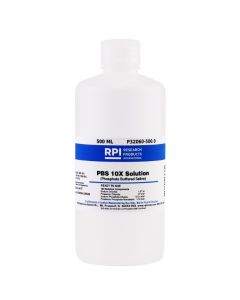 RPI Phosphate Buffered Saline, 10x Solution, 500 Milliliters