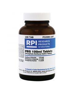 RPI Pbs [Phosphate Buffered Saline] 100 mL Tablets, 100 Tablets Per Bottle