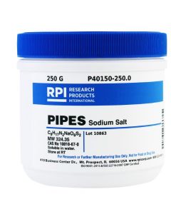 RPI Pipes Sodium Salt [Piperazine-N,N-Bis(2-EthanesuLfonic Acid) Sodium Salt], 250 Grams