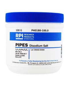 RPI Pipes Disodium Salt [Piperazine-N,N-Bis(2-EthanesuLfonic Acid)Disodium Salt], 100 Grams