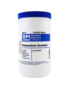 RPI Potassium Acetate, Acs, 500 Grams