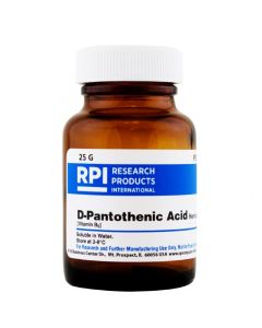 RPI D-Pantothenic Acid Hemicalcium Salt, 25 Grams