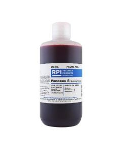 RPI Ponceau S Staining Solution, 500 Milliliters