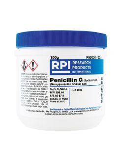 RPI Penicillin G Sodium Salt [Benzyl Penicillin Sodium Salt], 100 Grams