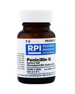 RPI Penicillin G Sodium Salt [Benzyl Penicillin Sodium Salt], 5 Grams