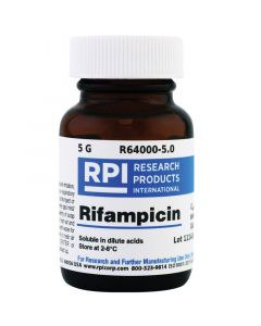 RPI R64000-5.0 Rifampicin, 5 G, 97 To 102 %