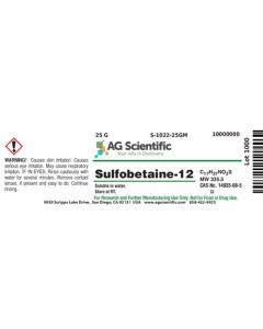 AG Scientific Sulfobetaine-12, 25 G