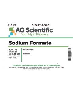 AG Scientific Sodium Formate, ACS Grade, 2.5 KG