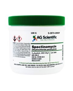 AG Scientific Spectinomycin Dihydrochloride Pentahydrate