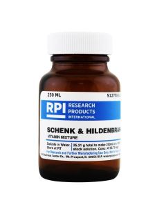 RPI Schenk And Hildenbrandt Vitamin Mixture, Dry Powder, 25.3g Make 250 Milliliters