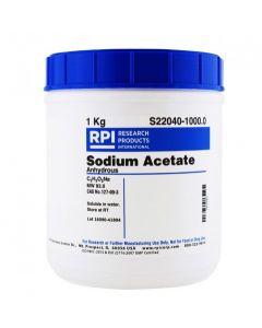 RPI Sodium Acetate, Anhydrous, 1 Kilogram