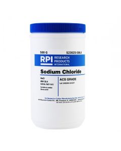 RPI Sodium Chloride, Acs Grade, 500 Grams