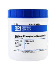 RPI Sodium Phosphate Monobasic, Monohydrate, Acs Grade, 1 Kilogram