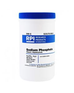 RPI Sodium Phosphate Dibasic Heptahydrate, 500 Grams