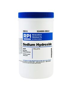 RPI Sodium Hydroxide Pellets, Acs Grade, 500 Grams