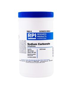 RPI Sodium Carbonate Anhydrous, Acs Grade, 500 Grams