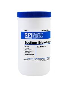 RPI Sodium Bicarbonate, Acs Grade, 500 Grams
