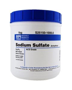 RPI Sodium SuLfate, Anhydrous, Acs Grade, 1 Kilogram