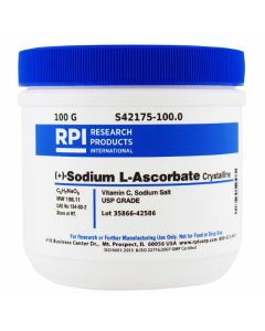 RPI (+)-Sodium L-Ascorbate Crystalline, 100 Grams