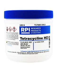 RPI Tetracycline Hydrochloride, 100 G