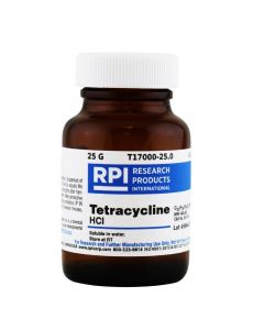 RPI Tetracycline Hydrochloride, 25 Gr