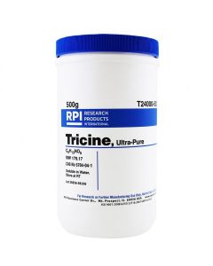 RPI Tricine, Ultra Pure [N-[Tris (Hydroxymethyl) Methyl] Glycine], 500 Grams