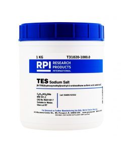 RPI Tes, Sodium Salt, [2-Tris(Hydroxymethyl) Methyl-2-Amino-1-EthanesuLfonic Acid, Sodium Salt], 1 Kilogram